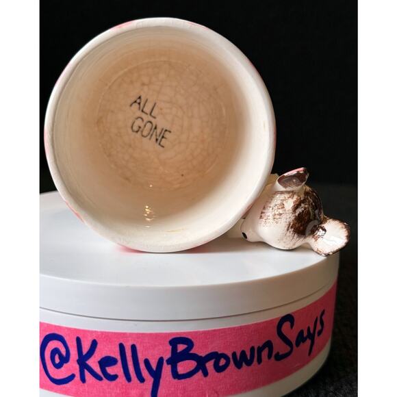 Vintage “All Gone" Child’s Cup Mug Ceramic Carousel Merry Go Round Circus Animal - Picture 5 of 6